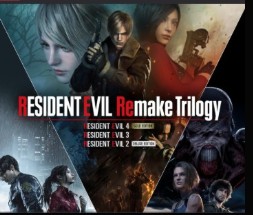 Portada del juego Resident Evil Remake Trilogy